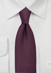 Cravatta di seta extra stretta in rosso vino