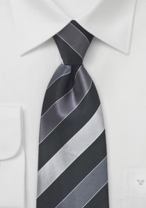 Krawatte Business-Streifenmuster silber