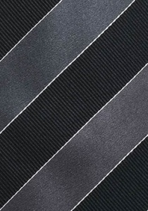 Cravatta business righe argento