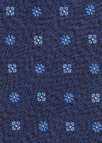 Sciarpa decorativa con motivo floreale blu scuro