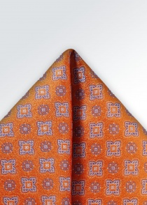 Quadro da taschino con motivo geometrico arancione