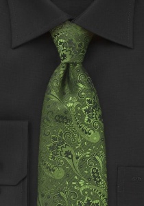 Cravatta floreale verde