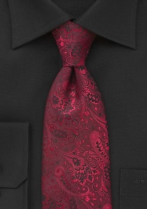 Cravatta floreale rosso