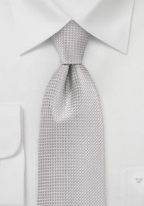 Cravatta grigio argento metallizzata