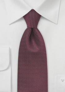 Cravatta metallo bordeaux