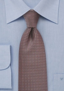Cravatta rete antracite marrone chiaro