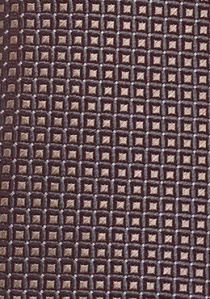 Cravatta rete antracite marrone chiaro