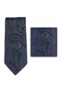 Set di cravatte in tessuto con motivo paisley