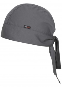 Bandana - cappello da cuoco (grigio scuro)