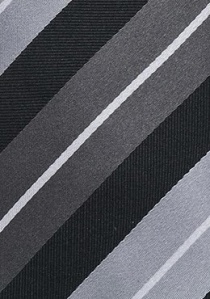 Cravatta business strisce grigio antracite