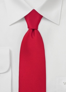 Cravatta di seta rosso brillante
