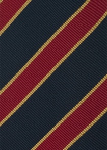 Cravatta britannica blu rosso oro