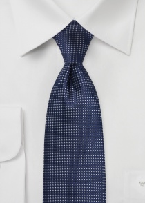 Cravatta clip blu puntini