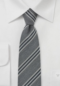 Cravatta grigia lana