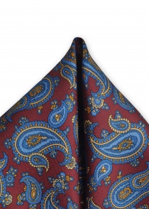 Sciarpa decorativa motivo paisley rosso bordeaux