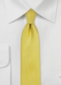 Cravatta business a pois giallo oro