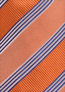 Cravatta a righe arancioni