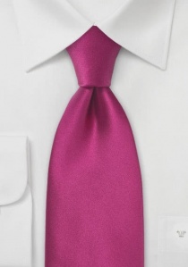Cravatta business in raso rosa scuro