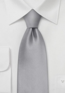 Cravatta business in raso argento