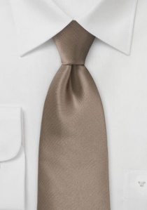 Cravatta da uomo in raso color moka