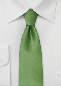 Cravatta stretta microfibra verde