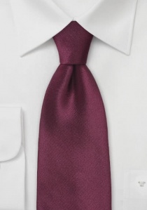 Cravatta da uomo in raso rosso vino