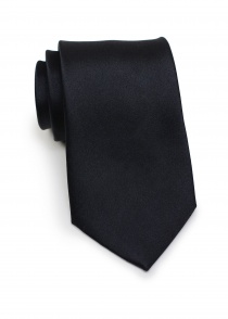 Cravatta in raso nero