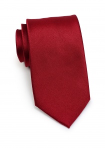 Cravatta da uomo in raso rosso sherry