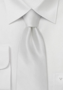 Cravatta in raso bianco