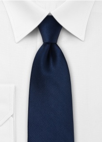 Cravatta business in raso blu navy
