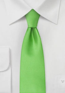Cravatta business in microfibra, stretta, verde
