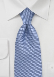Cravatta a clip strutturata blu ghiaccio
