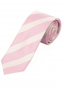 Cravatta a righe tinta unita di forma stretta,