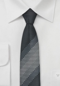 Cravatta XXL puntini grigio nero