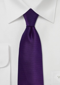Cravatta con struttura a coste (viola)