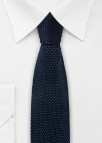 Cravatta in maglia (blu scuro)