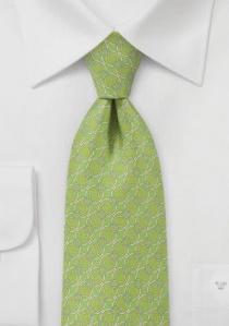 Cravatta con nastri intrecciati verde erba