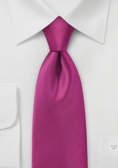 Krawatte unifarben Mikrofaser magenta Krawatte unifarben Mikrofaser magenta