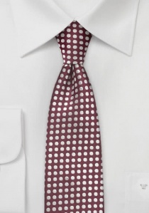 Cravatta stretta rosso vinaccia
