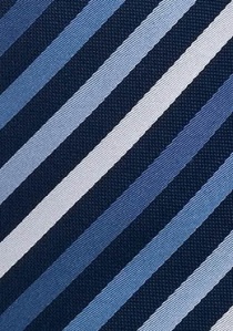 Cravatta XXL righe blu grigio