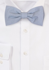 Papillon in lino grigio-blu