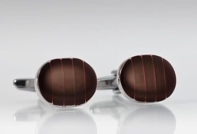 Stylische Cufflinks rostrot Stylische Cufflinks rostrot