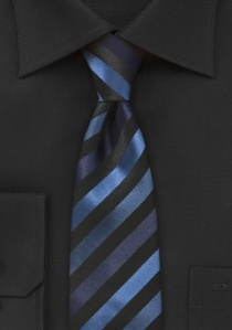 Cravatta stretta righe blu