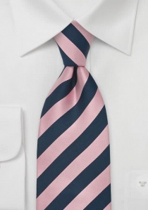 Cravatta business rosa righe