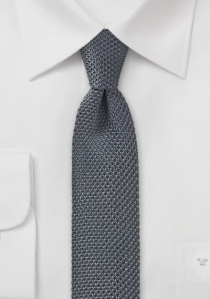 Cravatta seta grigio scuro