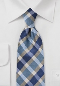 Cravatta quadri blu