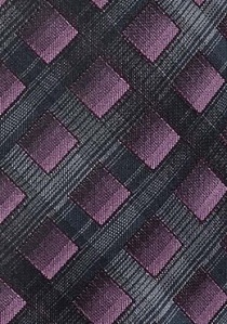 Cravatta geometrico viola