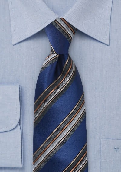 Kravatte Streifendesign blau Kravatte Streifendesign blau