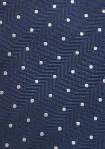 Cravatta clip puntini blu