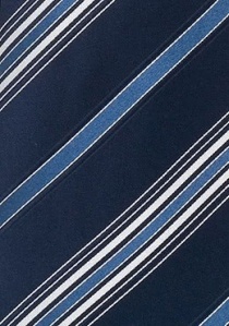 Cravatta righe blu bianche